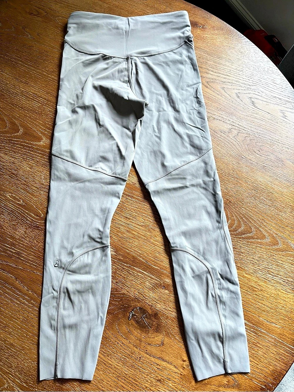 lululemon Nulu and Crisscross Mesh Stirrup Tight Gray Leggings 6